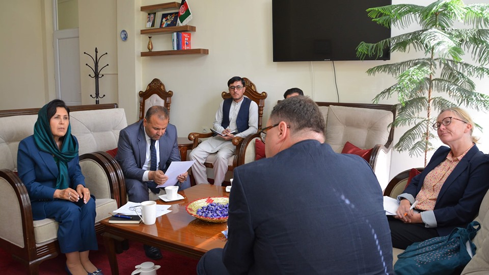 معین امورپناهندگان وزارت امور مهاجرین و عودت کنندگان با معاون و سکرتر اول سفارت ناروی مقیم افغانستان ملاقات نمود نمود