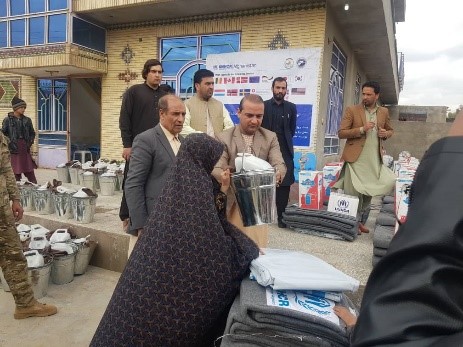 ۹۲فامیل در فراه مواد غیرخوراکی دریافت نمودند