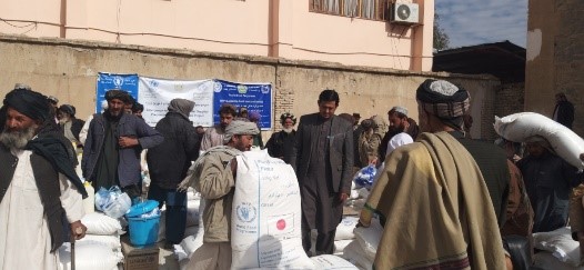 خانواده های بیجاشده در قندهارمساعدت دریافت نمودند