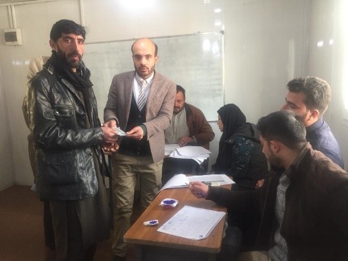 ۳۱۷ فامیل درکابل پول نقد بدست آوردند