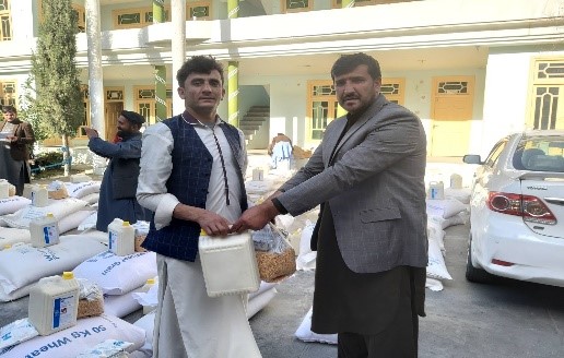 برای  ۴۰ فامیل بیجاشده در کنر مساعدت غذایی صورت گرفت