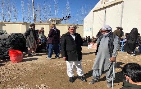 برای ۴۷ فامیل بیجا شده درغور مساعدت نقدی صورت گرفت