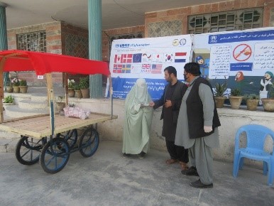 برای 25 تن بیجاشده ، بی بضاعت، وعودت کننده در قندهار وسایل کار توزیع گردید