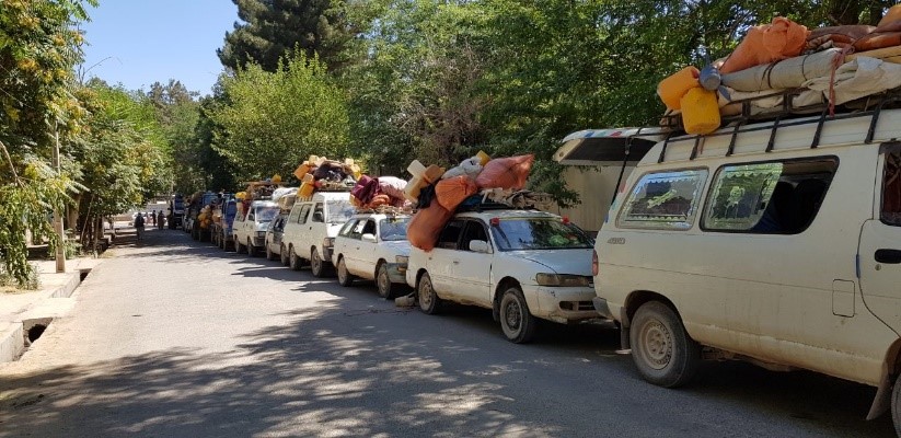 انتقال بیجاشدگان به محلات اصلی شان در بادغیس