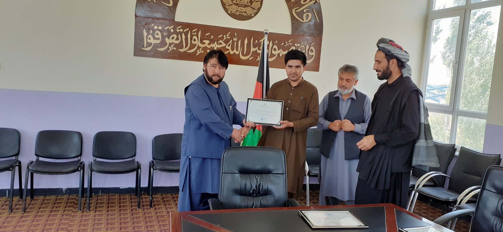 بیجاشدگان میدان وردک تحت پوشش مساعدت‌ها قرار گرفت